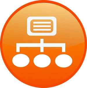 Network Diagram Icon PNG Image