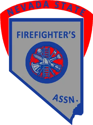 Nevada State Firefighter Association Emblem PNG Image