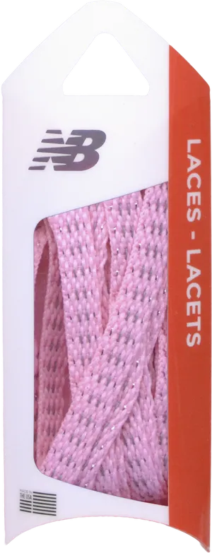 New Balance Pink Shoelaces Packaging PNG Image