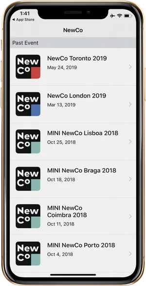 New Co Event Listi Phone App PNG