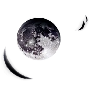 New Moon In Dark Sky Png 12 PNG Image