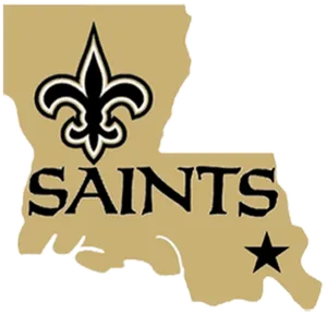 New Orleans Saints State Logo PNG Image