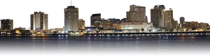 New Orleans Skylineat Night PNG Image