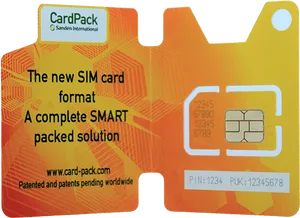 New S I M Card Design Card Pack PNG Image