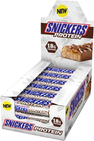 New Snickers Protein Bar Box PNG Image