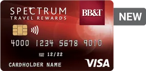 New Spectrum Travel Rewards Card PNG Image