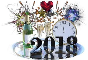 New Year Celebration2018 PNG Image