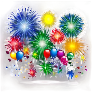 New Years Fireworks Png Vat PNG Image