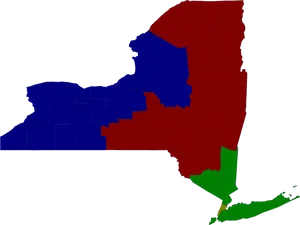 New York State Election Map PNG Image