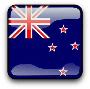 New Zealand Flag Button PNG Image