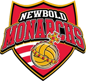 Newbold Monarchs Volleyball Logo PNG Image