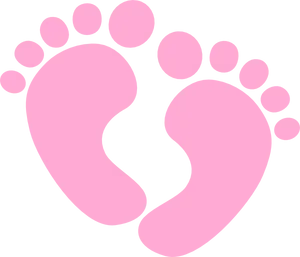 Newborn Baby Footprint Graphic PNG Image