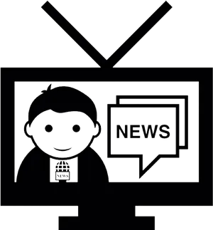 News Anchor Icon PNG Image