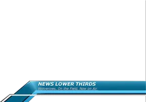 News Lower Thirds Graphic PNG Image