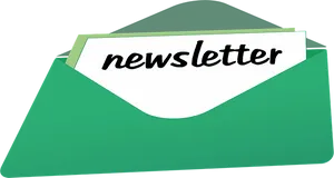 Newsletter Envelope Concept PNG Image