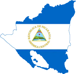 Nicaragua Mapwith Coatof Arms PNG Image