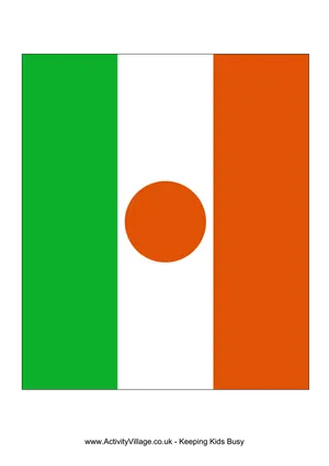 Niger Flag Representation PNG Image