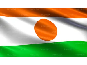 Niger Flag Waving PNG Image