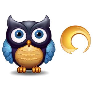 Night Owl Emoji Png Kfe PNG Image