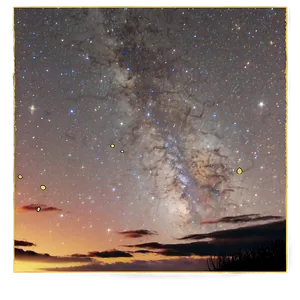 Night Sky Stars Transparent Png Ane PNG Image