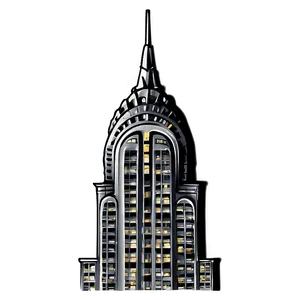 Night View Chrysler Building Png 06252024 PNG Image