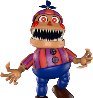 Nightmare Balloon Boy F N A F Render PNG Image