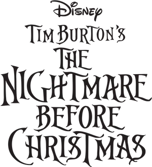 Nightmare Before Christmas Title PNG Image