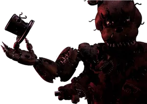 Nightmare Freddy F N A F Character PNG Image