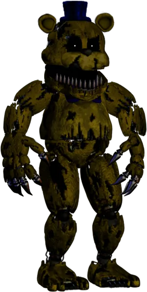 Nightmare_ Freddy_ F N A F_ Render PNG Image