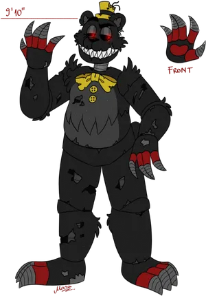 Nightmare_ Freddy_ Fan_ Art PNG Image