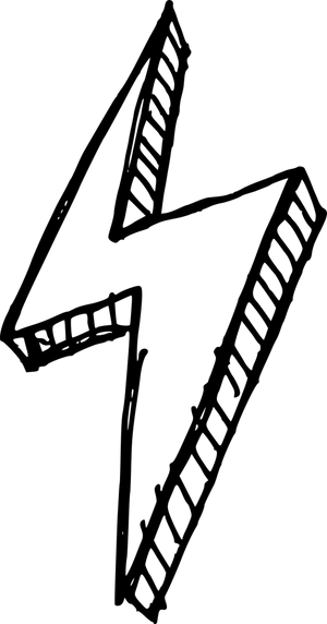 Nighttime Lightning Strike PNG