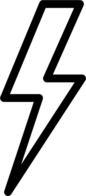 Nighttime Lightning Strike PNG