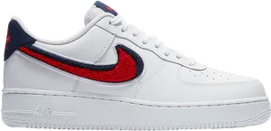 Nike Air Force1 Red Blue Swoosh PNG Image