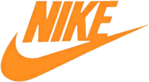 Nike Logo Orange Swoosh PNG Image