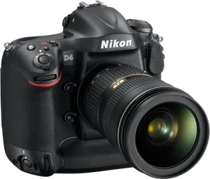 Nikon D4 Professional D S L R Camera PNG Image