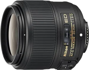 Nikon35mmf1.8 G Lens PNG Image