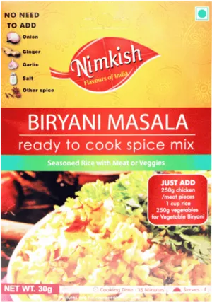 Nimkish Biryani Masala Packet PNG Image