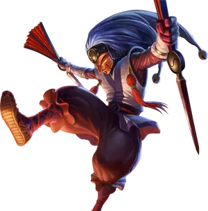 Ninja Assassin Character Art PNG Image