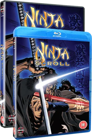 Ninja Scroll Anime Bluray Cover PNG Image