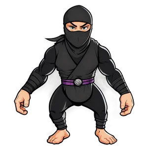 Ninja Warrior Cartoon Character Png Rjh32 PNG Image