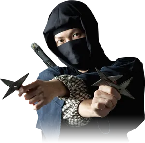 Ninja Warrior Readyfor Battle PNG Image