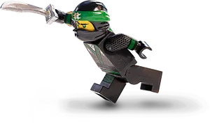 Ninjago Green Ninja Action Pose PNG Image