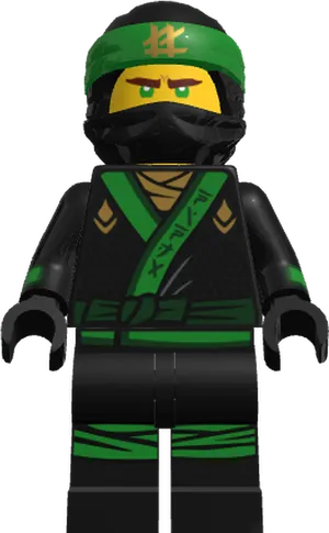 Ninjago Green Ninja Lloyd Lego Minifigure PNG Image