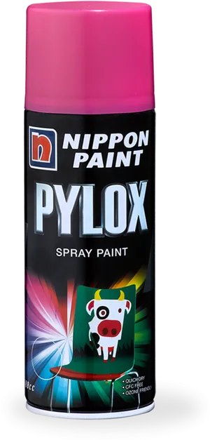 Nippon Pylox Spray Paint Can PNG Image