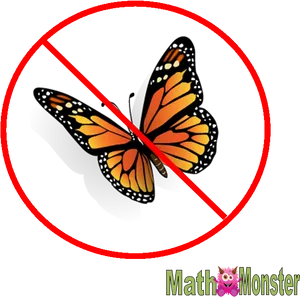 No Butterflies Sign Monarch Graphic PNG Image