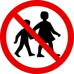 No Children Sign PNG Image