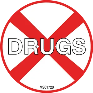 No Drugs Sign Graphic PNG Image