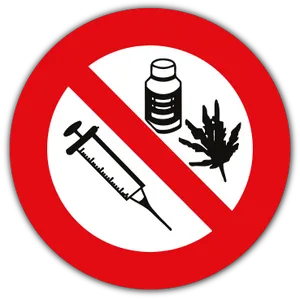 No Drugs Sign Graphic PNG Image