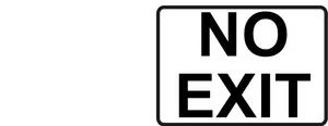 No Exit Sign Graphic PNG Image