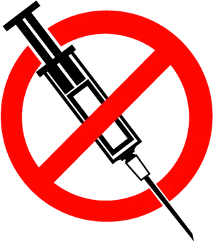 No Injection Sign PNG Image